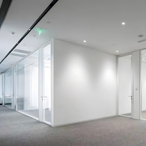 Nhôm kính đương đại vách ngăn văn phòng chống cháy hấp thụ âm thanh dễ dàng lắp đặt-Vách ngăn phòng văn phòng thương mại - Product Image 5