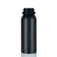 Bouteille en aluminium noir mat vide pour huile essentielle ou huile parfumée, avec bouchon inviolable noir, disponible en 50 ml, 100 ml, 200 ml, 250 ml, 500 ml, 1000 ml