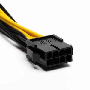 Cabo de Alimentação GPU 8P Fêmea para Duplo 6+2 Pinos Macho, Cabo Divisor 1 para 2 para Placa Gráfica - Product Image 2