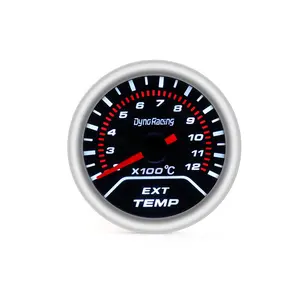 2" 52mm Exhaust gas temp gauge Smoke lens 200-1200C Auto Exhaust gas temp gauge Car meter