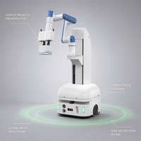 Robot Mobile Kolaboratif Nova2kg AGV Dengan Lengan 6 Axis Untuk Layanan Ritel Cerdas Dan Otomatisasi Pengalaman Pelanggan