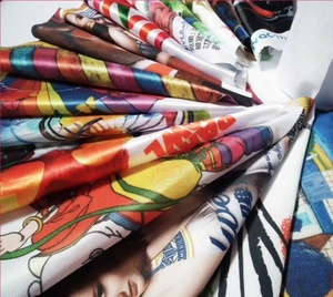 120gsm dual-side thuốc nhuộm-thăng hoa satin biểu ngữ vải cho thuốc nhuộm thăng hoa treo cờ - Product Image 6