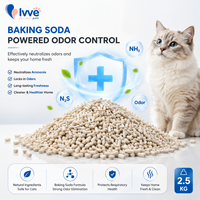 Litière pour chat au bicarbonate de soude de qualité supérieure, granulés naturels de tofu, forte absorption, faible dispersion, contrôle des odeurs