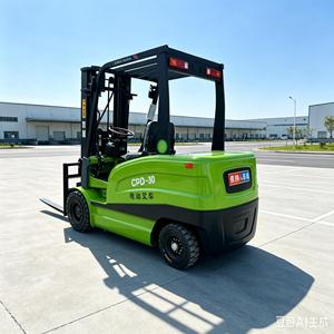 รถยกไฟฟ้าใหม่พร้อมแบตเตอรี่ลิเธียม-ไอออน ยางตัน ใช้งานแบบแมนนวล - Product Image 3