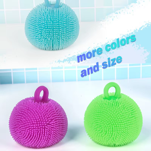 Pelota de PU con Relleno de Aire, Peluda y Corta, para Niños y Niñas, Juguete Sensorial de Alta Elasticidad para Fiestas - Product Image 6