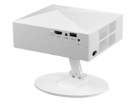 Support rotatif à 360°, système Android 14, mini smartphone de jeu vidéo, home cinéma portable, décodage de films 4K, projecteur 180 ANSI Lumens