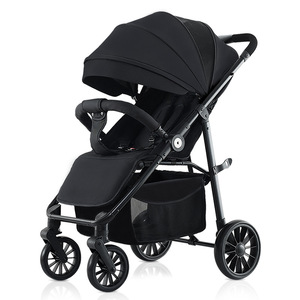 Poussette haute pour bébé avec pneus surdimensionnés, modèle <span class=keywords><strong>F1</strong></span> en métal, absorption des chocs à quatre roues à un bouton, 15 kg, pour le commerce international - Product Image 5