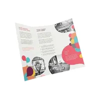 Stampa di brochure per eventi economici personalizzati all'ingrosso stampa di poster pubblicitari per eventi tre stampa pieghevole personalizzata