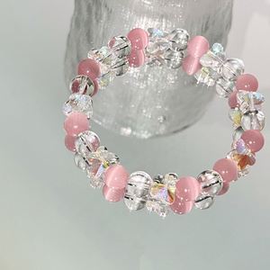 Pulsera de Piedra Natural con Cuentas de Vidrio Coloridas para el Chakra de la Garganta, Etiqueta Blanca para Mayoristas, Servicio de Etiquetado SKU - Product Image 4
