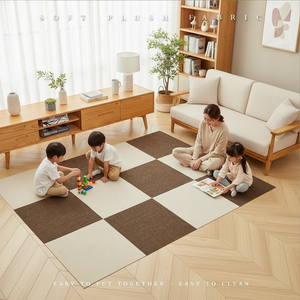 Dalles de moquette autocollantes en polyester, ignifuges, insonorisantes, rembourrées, réversibles, lavables, antidérapantes, écologiques, pour la maison et le <span class=keywords><strong>golf</strong></span> - Product Image 3