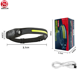 Lampe frontale LED rechargeable rapide USB Type-C avec batterie 18650 et LED XPG.3 blanche, idéale pour le travail, la course, le cyclisme et la spéléologie - Product Image 1