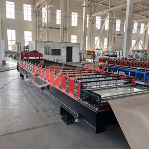 เครื่องขึ้นรูปเหล็กสีกระเบื้องทำจากไม้ไผ่ชั้นเดียวแบบอัตโนมัติ - Product Image 4