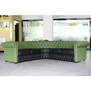 Toptan İtalyan mobilya Modern kesit U şekli köşe kanepe uzanmış kanepe