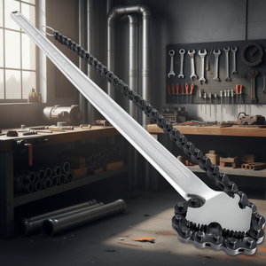 Clé à chaîne en acier au carbone, 24 pouces, capacité de diamètre de 6,7 pouces, mâchoires réglables, qualité industrielle, fonctionnement manuel - Product Image 2
