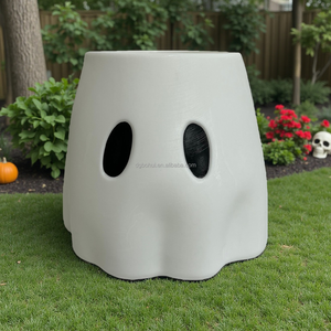 Halloween Custom Flower Pot Eco-friendly Novel <b>Plastic</b> <b>Planter</b> Halloween's Eve Creative Ghost Storage Bucket - Product Image 3