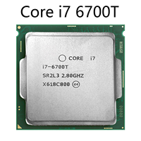 Processeur CPU Intel Core i7 6700T 6ème génération, CPU d'origine reconditionné, grade A, testé, 2,8 GHz, LGA1151, pour ordinateur de bureau