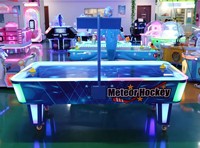 Machine à monnayeur 2 joueurs : Jeu d'arcade grue et simulateur de table de hockey sur air pour enfants avec support en anglais