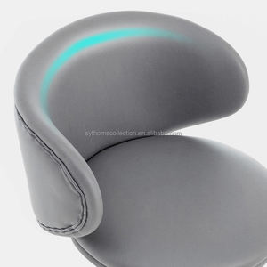 Hot Sale <strong>Bar</strong> <strong>Stool</strong> <strong>Fabric</strong> <strong>Upholstered</strong> Swivel Height Adjustable Curved <strong>Back</strong> with Footrest for Kitchen Island Cafe - Product Image 5