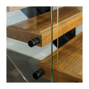 עץ/שיש לדרוך מדרגות <span class=keywords><strong>ss316</strong></span> תיקו/תיקון הולם 12mm מזג זכוכית מעקה - Product Image 1