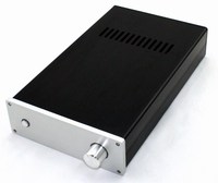 315*190*65mm LM3886 châssis d'amplificateur en aluminium grain Blast processus de tréfilage coque d'amplificateur de puissance WA2 personnalisée