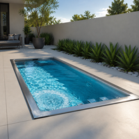 Piscine hors sol en acier inoxydable avec structure en acier galvanisé pour usage domestique et commercial
