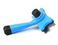 Brosse à poils pour animaux de compagnie durable, outil de toilettage ergonomique pour chiens et chats, élimination efficace des poils lâches, design simple et tendance, fabriqué en Chine