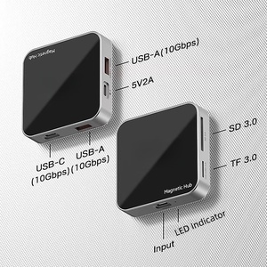 Base de Conexión USB C Magnética Blueendless de 10 Gbps, Estación de Acoplamiento PD de 100 W, 4K60Hz, Lector de Tarjetas SD 2.0, Aleación de Aluminio, <span class=keywords><strong>Mac</strong></span>/Windows/Android - Product Image 4