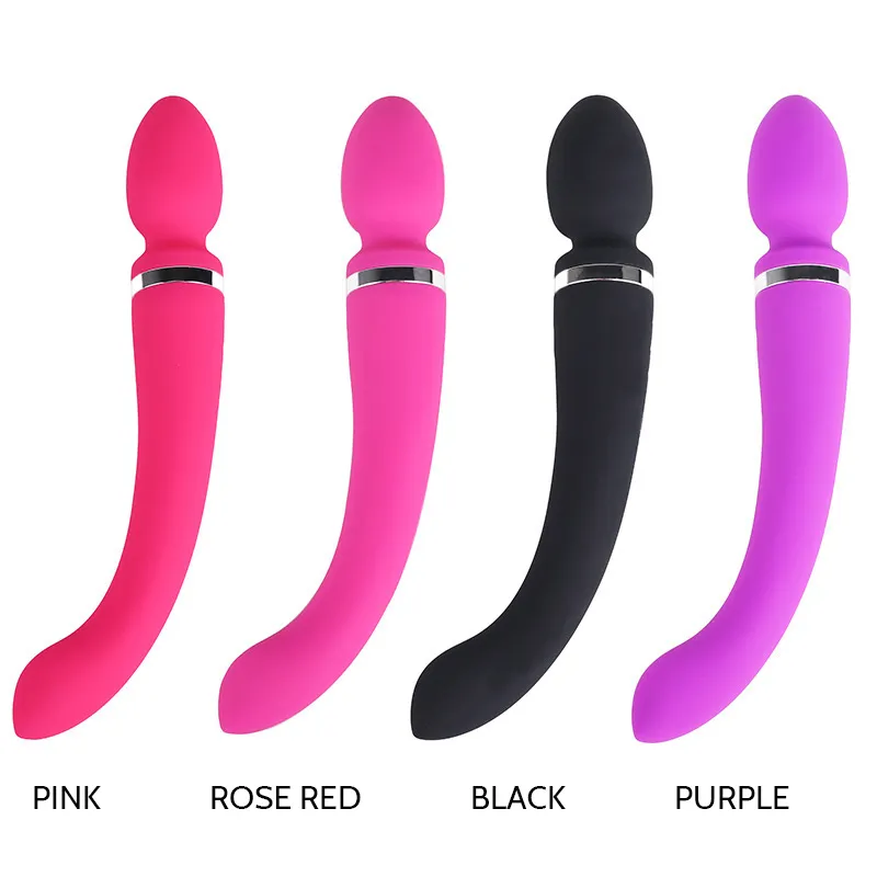 Vibrador de doble cabeza para mujer, masturbador femenino, masaje de multifrecuencia, productos sexuales con vibración