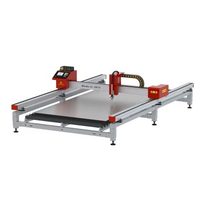 Machine de découpe CNC portative à portique 1520 1530, entraînée par moteur pas à pas, pour découpe plasma/gaz/laser de tôles métalliques 110V/220V/380V