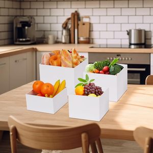 ตู้โชว์ขนมหวานแบบบุฟเฟ่ต์ทำจากอะคริลิคสีขาวกรอบโชว์น้ำหอม - Product Image 3