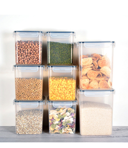 现代设计塑料透明食品容器盒冰箱盒用于厨房食品储存 - Product Image 5