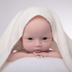 Realistico 17.7 pollici 45cm di alta simulazione in Silicone ponderato bambino rinato con la vera struttura carino bambino per bambini piccoli giocattolo