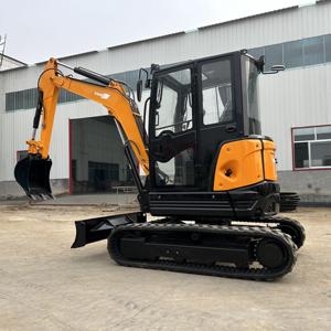 Precio del agente Motor Kubota de 4 toneladas Mini excavadora Maquinaria sobre orugas Cilindro hidráulico Liyuan Garantía de 1 año Nueva excavadora pequeña - Product Image 4