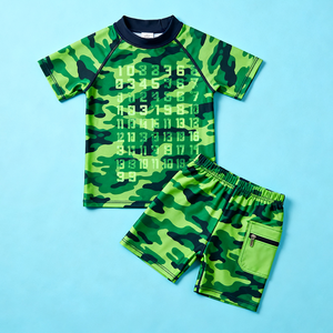 OEKO TEX-<span class=keywords><strong>Maillot</strong></span> <span class=keywords><strong>de</strong></span> <span class=keywords><strong>bain</strong></span> vert écologique pour garçon, maillots <span class=keywords><strong>de</strong></span> <span class=keywords><strong>bain</strong></span> d'été pour enfants, plage, <span class=keywords><strong>maillot</strong></span> <span class=keywords><strong>de</strong></span> <span class=keywords><strong>bain</strong></span> pour les vacances - Product Image 1