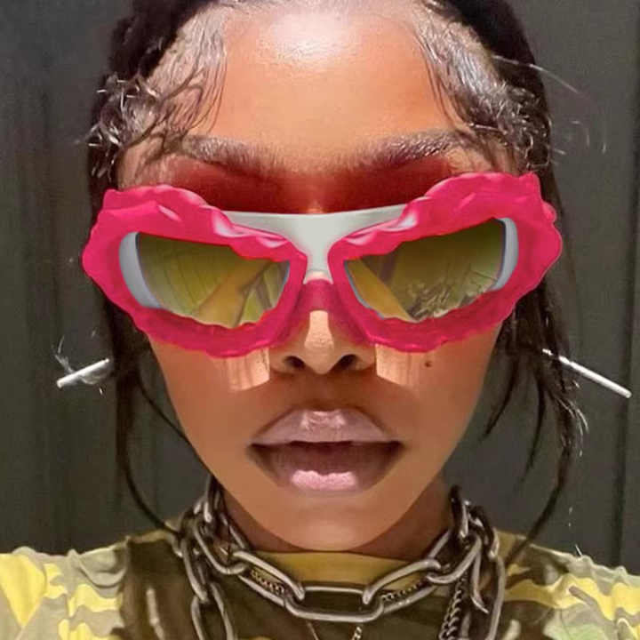 Trendy Personalized Irregular Flower Sunglasses 2024 Fashion Party