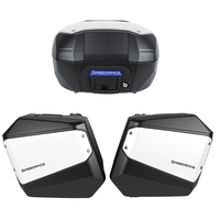 Boîtes arrière SPD PP 50L, valises latérales gauche/droite 33L et 30L, ensemble de trois valises pour moto Honda NC750X, rangement de bagages arrière pour moto