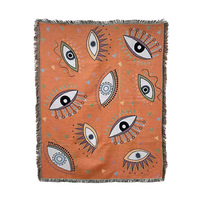 Turquie nationalité décor à la maison canapé inclinable couverture de meubles rectangulaire turc mauvais yeux jeter couverture tissée