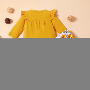 Vêtements de boutique pour enfants en gros, ensemble de vêtements pour filles, ensembles 2 pièces pour enfants avec motif floral - Product Image 2