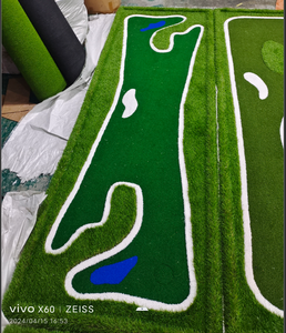 מפעל סיטונאי מחיר גולף 9-חור ירקות מיני גולף תרגול לשים מלאכותי ירוק - Product Image 5