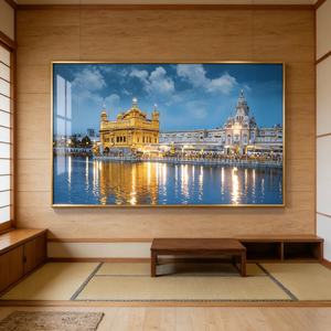 Arte Mural Islámico Moderno y Personalizable, Decoración para el Hogar con LED, Pintura de Porcelana de Cristal para Sala de Estar y Dormitorio - Product Image 6