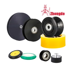 China Custom U Type Groove Plastic Nylon Polyurethane Urethane Bearing Track Wheel Manufacturer