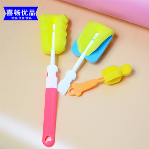 Juego de cepillos de limpieza de biberones Aixin de 3 piezas con mango largo para limpiar biberones, tetinas y tazas - Product Image 4