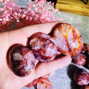 Pierre précieuse de guérison en cristal naturel en gros Pierre de palmier en quartz de feu pour le soulagement du stress - Product Image 1