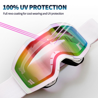 Yijia optique OEM lunettes de neige lentilles interchangeables OTG lunettes de ski lunettes UV400 personnalisé Anti-buée lunettes de snowboard en gros