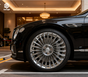 <span class=keywords><strong>ล้อ</strong></span>แม็กซ์รถยนต์หรูรุ่นใหม่ Gensole ขนาด 18 19 นิ้ว สีไฮเปอร์ซิลเวอร์ ผิวสัมผัสแบบพ่นสี 5 รู ขอบล้อฟอร์จ พร้อมรับประกัน<span class=keywords><strong>สิบ</strong></span>ปี - Product Image 3