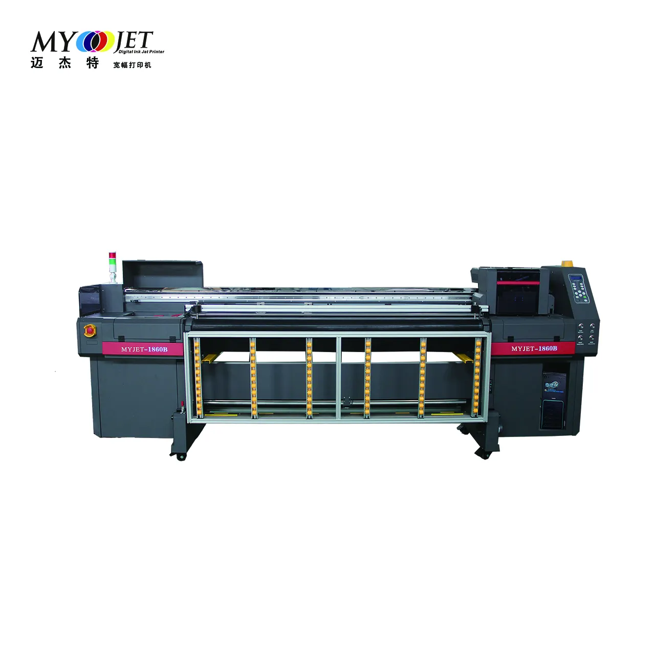 Myjet Groot Formaat Banner Inkjet Printer Uv Hybride Printer Kartonnen Doos Afdrukken Golfkarton Afdrukken