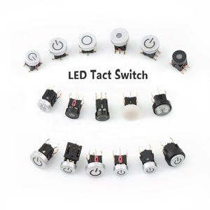 180degree SMD SMT 6*7.<strong>2</strong>/6*9/7*7/8*8/12*12 mm Circular <strong>LED</strong> <strong>Tact</strong> <strong>Switch</strong> 6x7/6x9/7x7/8x8/12x12 mm Illuminated Tactile <strong>Switch</strong> - Product Image 2
