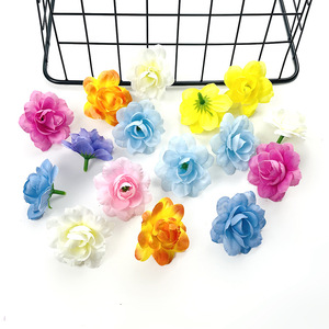 Fleurs de rose artificielles de 5,5 cm de diamètre, décorations artisanales pour mariage, maison, bricolage, kit d'accessoires pour cheveux - Product Image 2