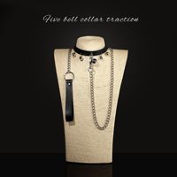 Collier en cuir de luxe à personnalité, collier de bondage BDSM, jouets sexuels pour adultes