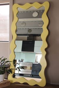 Thiết kế mới tùy chỉnh kích thước màu sắc vẻ đẹp hiện đại MDF đầy đủ chiều dài sóng hình sàn gương với sơn - Product Image 5